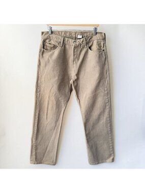 Vintage Levi’s 501 Beige Straight Leg Button Fly Jeans Men’s Size 36x30 N78